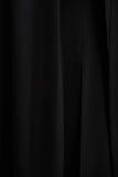 Wren Black Satin Sweetheart Neck Maxi Dress With Cape Sleeves