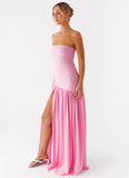 Eden Strapless Maxi Dress Pink