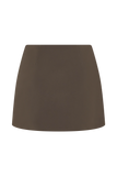 Effy Suiting Mini Skirt Cacao Brown