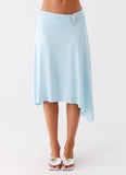 Brisa Midi Skirt Turquoise