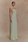Caira Chiffon Scarf Maxi Dress Sage