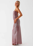 Jada Sequin Maxi Dress Red