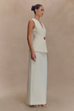 Angelie Suiting Vest Top Ivory