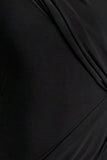 Aphra Black High Neck Maxi Dress With Cape Sleeve