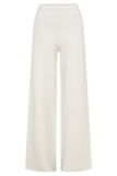 Kerrymae Straight Leg Knit Pants Off White