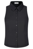 Selene Sleeveless Halter Shirt Black