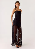 Jesiah Embellished Maxi Dress Black