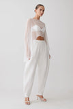 Kirstine Bralette With Chiffon Cape Ivory