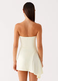 Sana Strapless Mini Dress Yellow