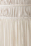 Thien Cowl Halter Midi Dress Ivory