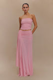 Arna Mesh Maxi Skirt Candy Pink
