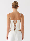 Ania Corset Top Ivory