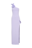 Hallie One Shoulder Bow Maxi Dress Lilac
