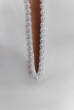 Kingsley Beaded Neckline Mini Dress Ivory