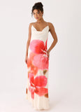 Samya Cowl Maxi Dress Porcelain Rose