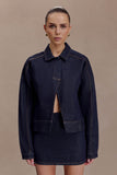 Ellie Denim Mini Skirt Washed Indigo Blue