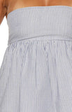 Berrie Blue Stripe Strapless Mini Dress