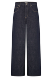 Mannon Mid Rise Denim Jeans Washed Indigo Blue