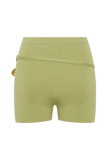 Dimitri Mini Knit Shorts With Belt Light Olive