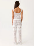 Bosten Low Rise Pants White