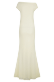 Kinsley Slinky Maxi Dress With Hardware Ivory