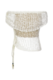 Cordelia Off Shoulder Knit Top Ivory