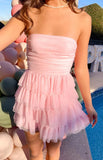 Leto Pink Mini Dress