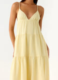 Lotty Linen Maxi Dress Yellow