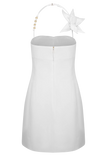 Reyes Cotton Floral Mini Dress White