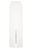 Alma High Waist Maxi Skirt White