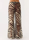 Jadia Flared Pants Zebra