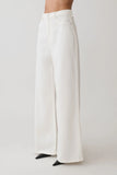 Shae Wide Leg Denim Jeans White