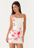 Zabrina Mini Dress Ivory Reef