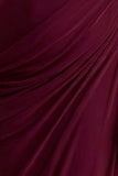 Aphra Burgundy High Neck Maxi Dress With Cape Sleeve