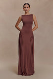 Marnie Modal Sleeveless Maxi Dress Chocolate