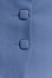 Christel Suiting Fitted Blazer Ocean Blue