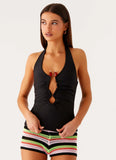 Diego Halter Top Black