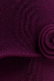 Samira Knit Long Sleeve Mini Dress Plum