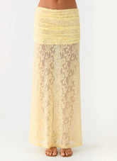 Farruko Jacquard Maxi Skirt Butter