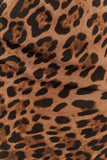 Breanna Strapless Chiffon Maxi Dress Leopard Print