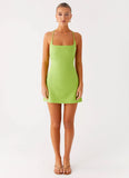 Seaside Escape Mini Dress Lime