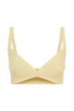 Coleene Pointelle Knit Top Lemon