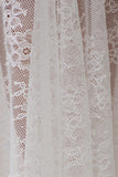 Haime Lace Hankie Midi Skirt Ivory