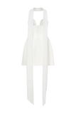 Orellia Strapless Suiting Mini Dress Ivory