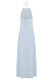 Abeda Cotton Maxi Dress With Hardware Pale Blue
