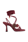 Ezekiel Strappy Sandal Heel Wine