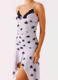 Amor Flock Hanky Mini Dress Lilac