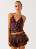 Prologue Belt Mini Skort Chocolate