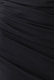Thao Long Sleeve Gathered Mini Dress Dark Charcoal