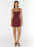 Clementine Mini Dress Merlot